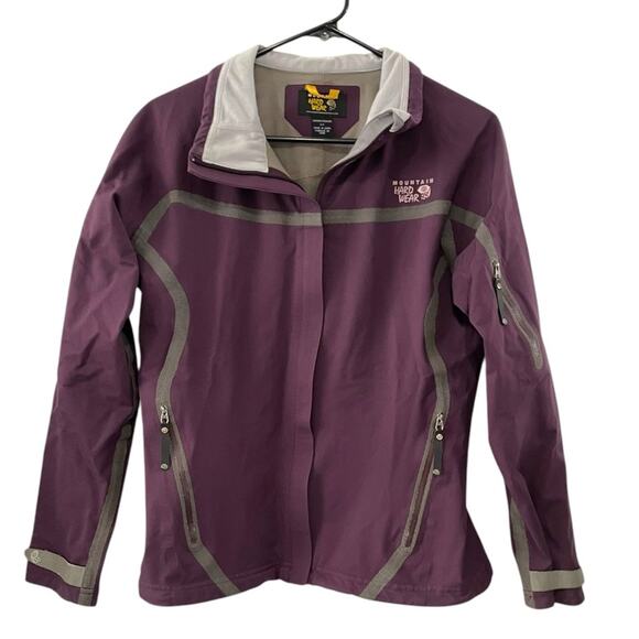 Mountain Hardwear Windstopper Softshell Jacket | Purple Grey Size Small - Picture 1 of 10